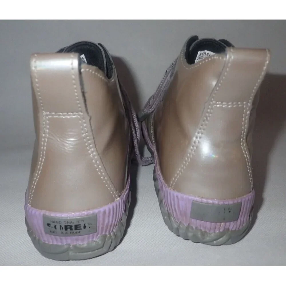 Sorel‎ out N About Plus Waterproof Winter Rain BOOTS Chrome Gray Size 6 Girl